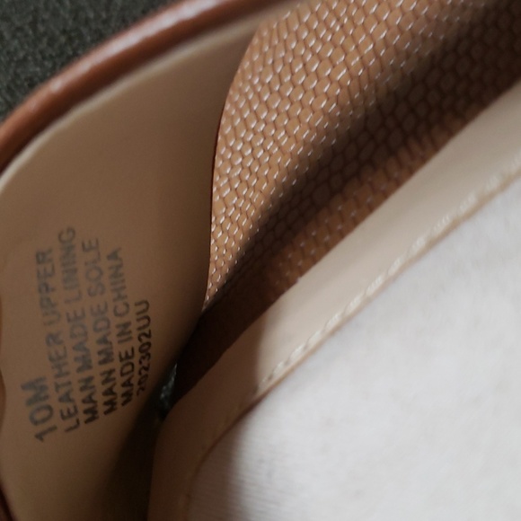 Wedge 10 Tan Cocktail Holiday Leather Chic Events Career Vacation Sandals - Picture 4 of 8